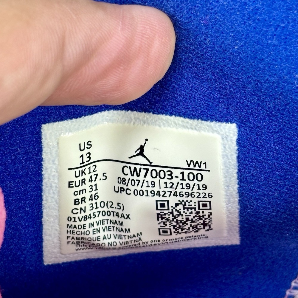 Nike Air Jordan 6 Rings CW7003-100 MultiColor Sneakers Size 13 2019 - Picture 9 of 16